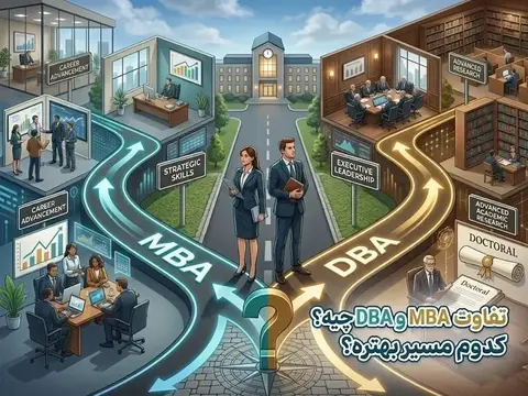 تفاوت MBA و  DBA + راهنمای انتخاب بهترین مسیر شغلی